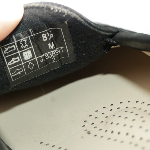 SAS Womens Simplify Loafers Size 8.5 M Black Leather Python Diabetic Flat Shoes - Picture 10 of 12